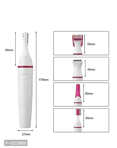 5 in 1 sweet trimmer, electric beauty safety hair remover upper, lip, chin, eyebrow, bikini trimmer, underarm, face for Women-thumb2