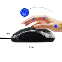 High Quality Best USB Wired Optical Mouse 2.0 (Black)-thumb4