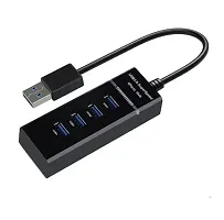 High Speed 4 Port USB Hub (Black)/USB 3.0-thumb1