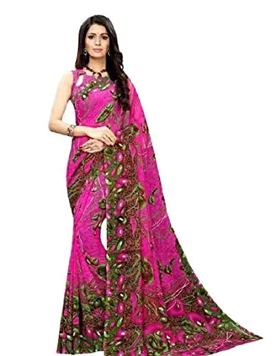 Fancy Georgette Saree with Blouse piece