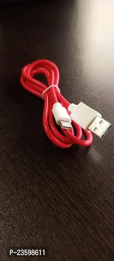 USB Data Cable Compatible for OnePlus Devices | USB Data Cable USB Data Cable Type C | Powercable 2.4 Charging Cable Fast Charging 100% Copper Cable 1000mm Length Micro USB-thumb2
