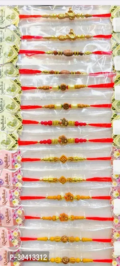 ok trading Package Content: Set of 7 Multi Design rakhi for brother (design 16)