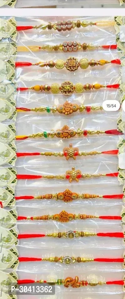 ok trading Package Content: Set of 7 Multi Design rakhi for brother (design 17)