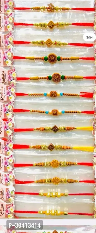 ok trading Package Content: Set of 7 Multi Design rakhi for brother (design 18)