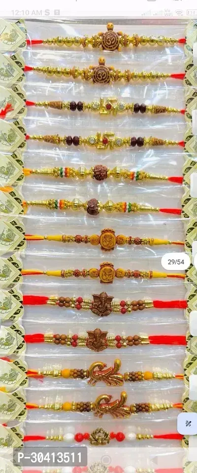 ok trading Package Content: Set of 7 Multi Design rakhi for brother (design 22)