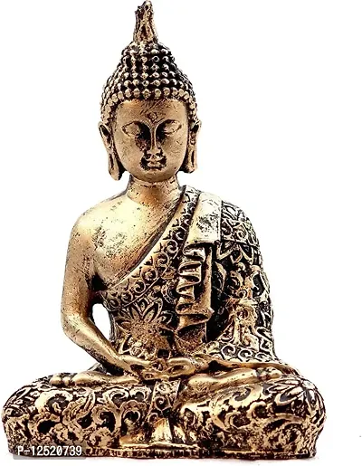 Kunti Craft Big Size Little Baby Monk Meditating Reading Lord Buddha Buddha Statues for Home Decor Buddha Idols for Home Decor Buddha Statues for Living Room-thumb0