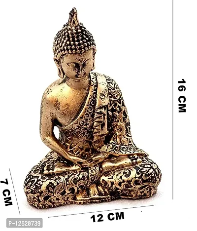 Kunti Craft Big Size Little Baby Monk Meditating Reading Lord Buddha Buddha Statues for Home Decor Buddha Idols for Home Decor Buddha Statues for Living Room-thumb3
