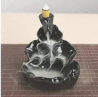 Kunti Craft Meditating Smoke Ganesha Water Fountain Backflow incense burner with 10 Free Backflow Incense Cone in Incense Sticks for home|Lord Ganesha Idols for home decor, gift  car dashboard, Ganesha Statue|Ganesh ji ki Murti-thumb2