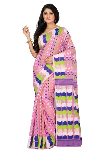 Attractive Cotton Silk Saree without Blouse piece 