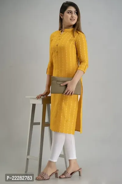 Stylish Cotton Stitched Kurta For Women-thumb0