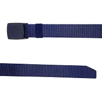 Elegant Blue Nylon Solid Belts For Men-thumb4