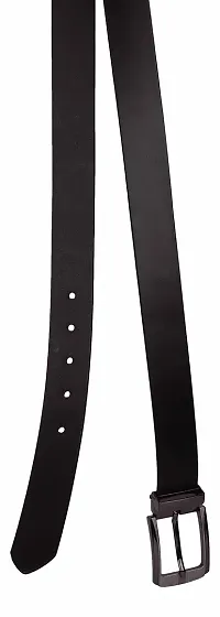 Exotique Men's Black Formal Belt (BM0024-Black-XL)-thumb1
