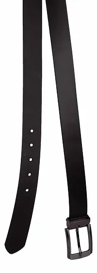 Exotique Men's Black Formal Belt (BM0024-Black-XL)-thumb2