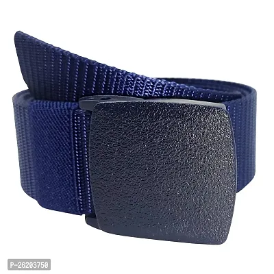 Elegant Blue Nylon Solid Belts For Men-thumb0