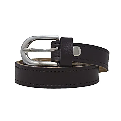 Exotique Brown Formal Faux Leather Belt For Women (BW0029BR)
