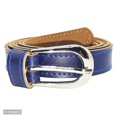 Exotique Blue Casual Faux Leather Belt For Women (BW0019BL)-thumb0