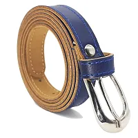 Exotique Blue Casual Faux Leather Belt For Women (BW0019BL)-thumb1