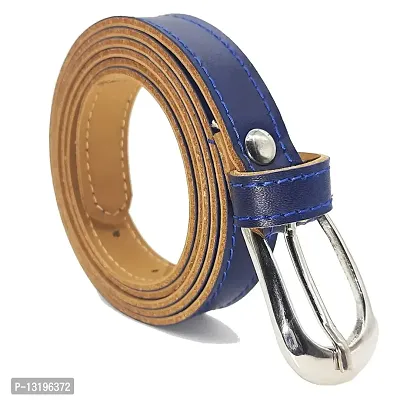 Exotique Blue Casual Faux Leather Belt For Women (BW0019BL)-thumb2