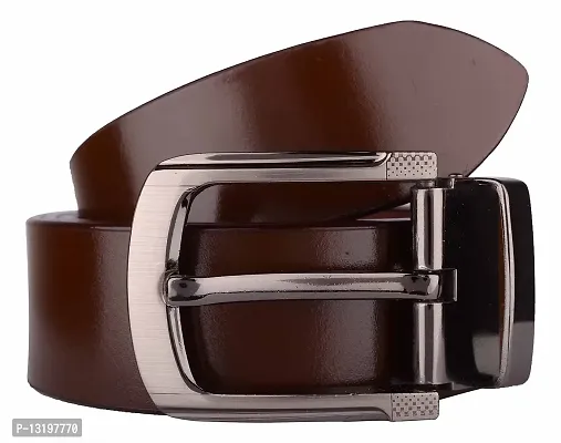 Exotique Men's Brown Formal Belt (BM0024-Brown-S)-thumb0