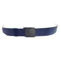 Elegant Blue Nylon Solid Belts For Men-thumb2
