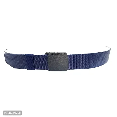 Elegant Blue Nylon Solid Belts For Men-thumb3