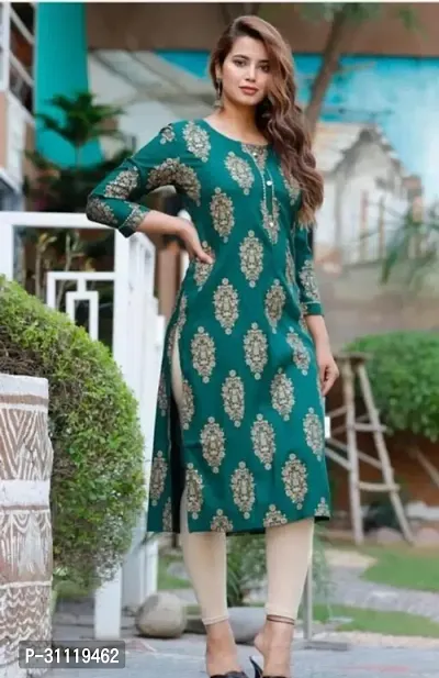 Fancy Rayon Kurtas For Women-thumb0