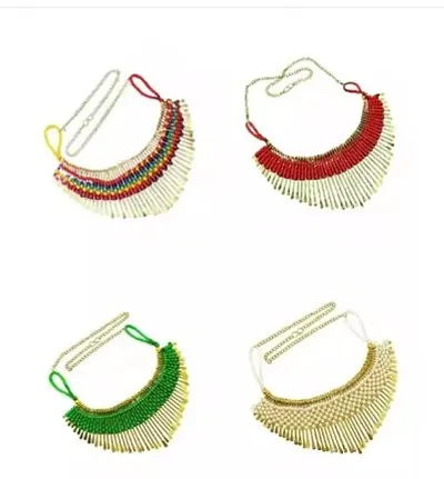 Stylish Alloy Necklace For Women And Girls- Pack Of 4