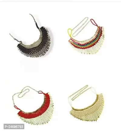 Stylish Alloy Necklace For Women And Girls- Pack Of 4