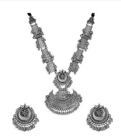 Sparkliza Afghani D Long Jewellery Set