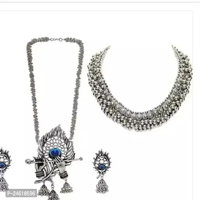 Latest Fashion Oxidised Jewellery Set Combo Pack Of 2