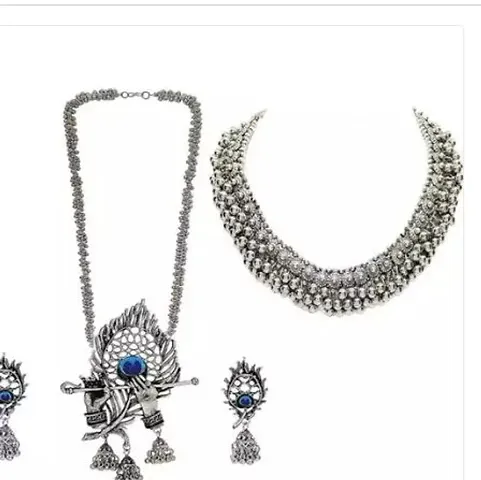 Latest Fashion Oxidised Jewellery Set Combo Pack Of 2