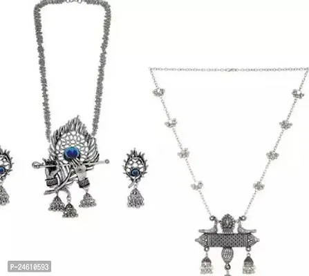 Latest Fashion Oxidised Jewellery Set Combo Pack Of 2-thumb0