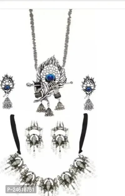 Latest Fashion Oxidised Jewellery Set Combo Pack Of 2