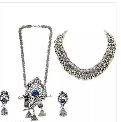 Latest Fashion Oxidised Jewellery Set Combo Pack Of 2