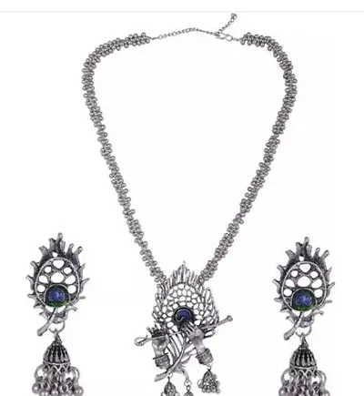 Sparkliza Krishna Long Chain Jewellery Set