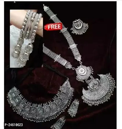 Latest Fashion Oxidised Jewellery Set Combo Pack Of 2-thumb0