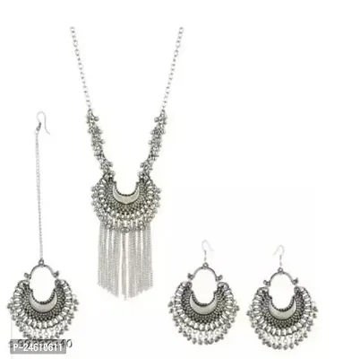 Latest Fashion Oxidised Jewellery Set Combo Pack Of 2-thumb0