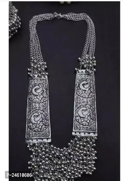 Oxidised Afgani Algure Necklace Set