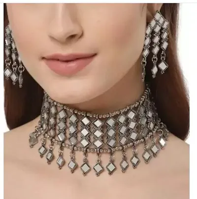 Festive Wear Stylish Choker Necklace Set