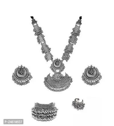 Sparkliza Afghani Choker Jewellery Set-thumb0