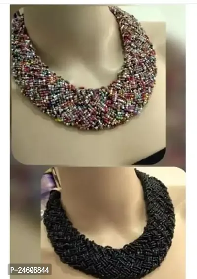 Stylish Alloy Necklace For Women And Girls- 2 Pieces