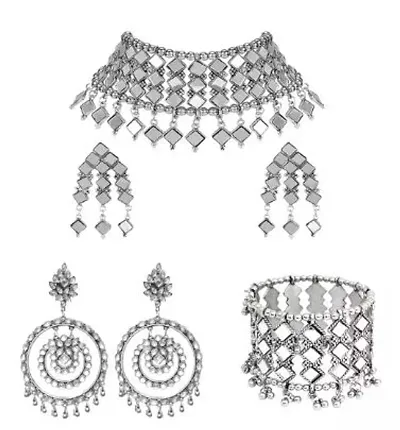 Latest Fashion Oxidised Jewellery Set Combo Pack Of 2