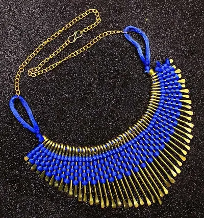 Alluring Alloy Plated Afghani Necklace For Women