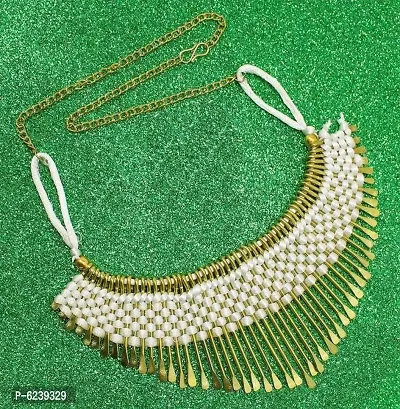 Alluring Alloy Gold Plated Afghani Necklace For Women