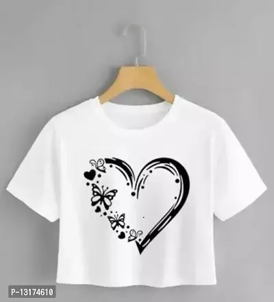 Fancy Cotton Printed T-shirt for Womens Pack of 1-thumb0