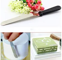 Angular Cake Palette Knife | Steel Icing Spatula | Cake Knife | Cream Icing Frosting Spatula | Baking Kitchen Pastry Cake Decoration Tool (10in ) (1 Pc)-thumb2