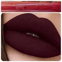 Long Wear Burgundy Matte Lipstick Waterproof  Smudge Proof Non Transfer Long Stay.-thumb2