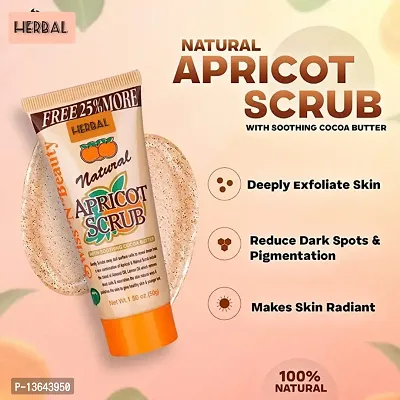 Apricot Face Scrub For whitening Brightening Lightning Face,Dead Skin,Moisturizing,Exfoliating-thumb2