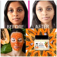 Papaya Tan Removal Brightening  Revitalizing Face Scrub For All Skin Types-thumb1