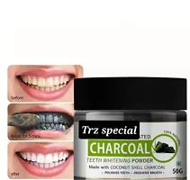 Charcoal Teeth Whitening Powder| For Yellow Strain, Tartar, Strain, Swell Gums, Bad Breath  Mouth Bacterial-thumb1